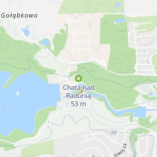 Map of Chata nad Radunią
