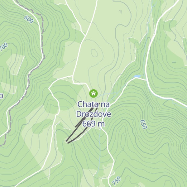 Map of Chata na Drozdove