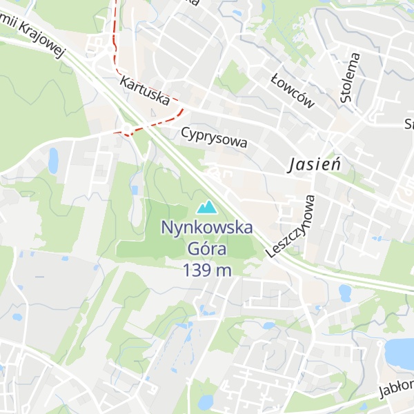 Map of Nynkowska Góra