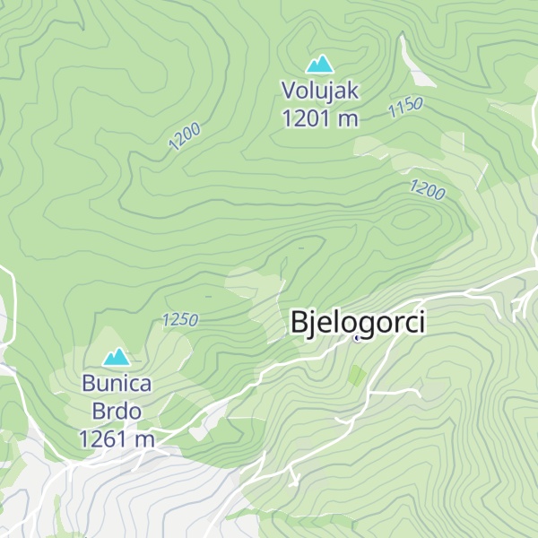 Map of Bijela Gora