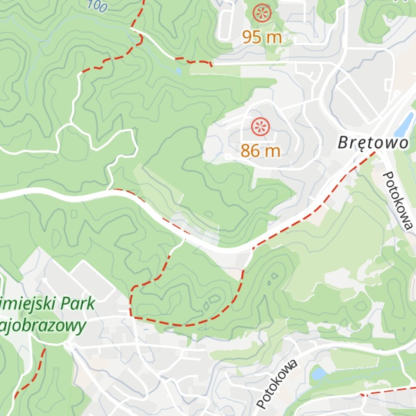 Map of Leśna Góra