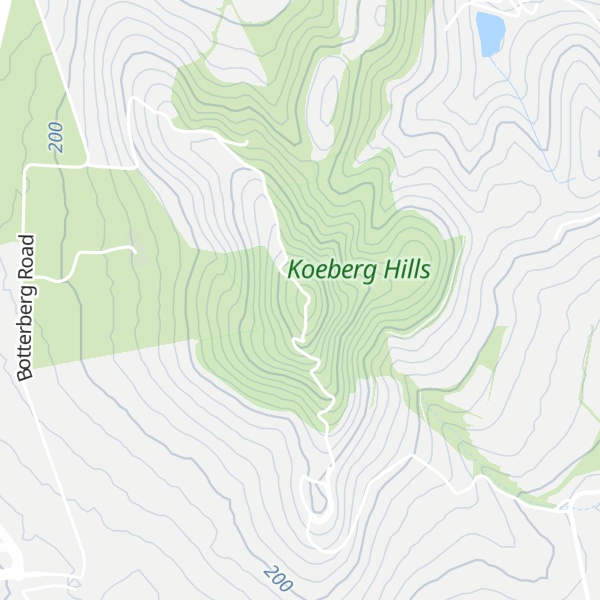 Map of Koeberg Hills