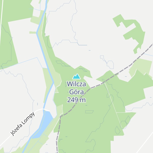 Map of Wilcza Góra