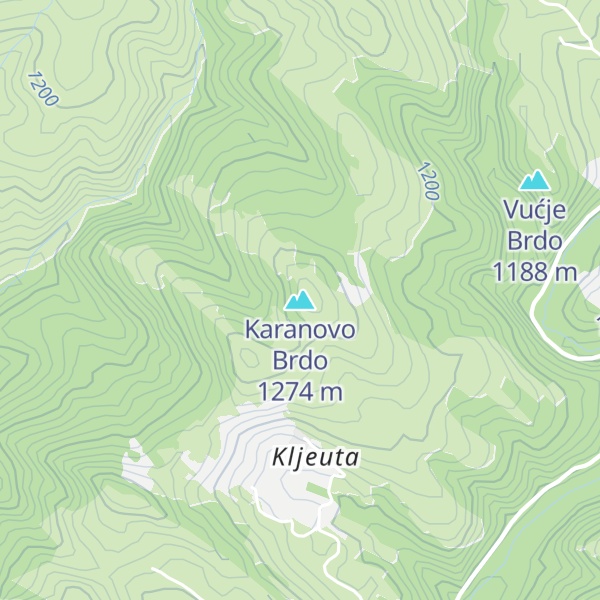 Map of Karanovo Brdo