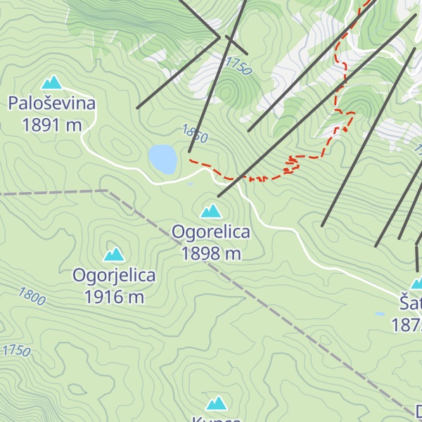 Map of Ogorelica
