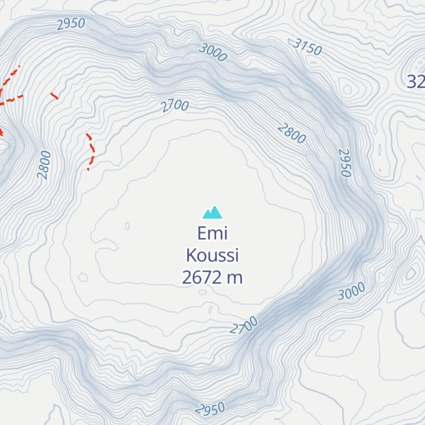 Map of Emi Koussi