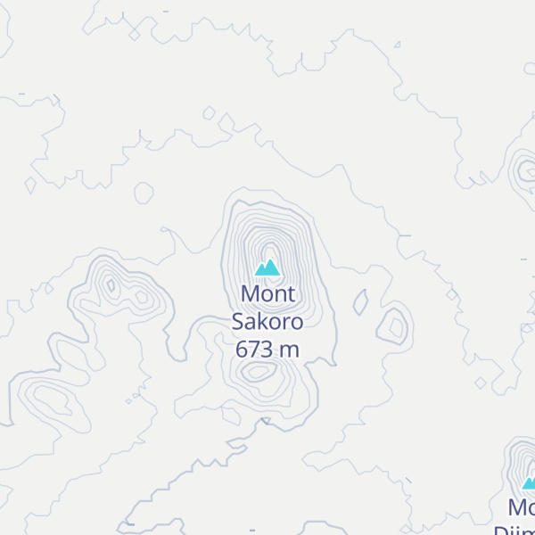 Map of Mont Sakoro