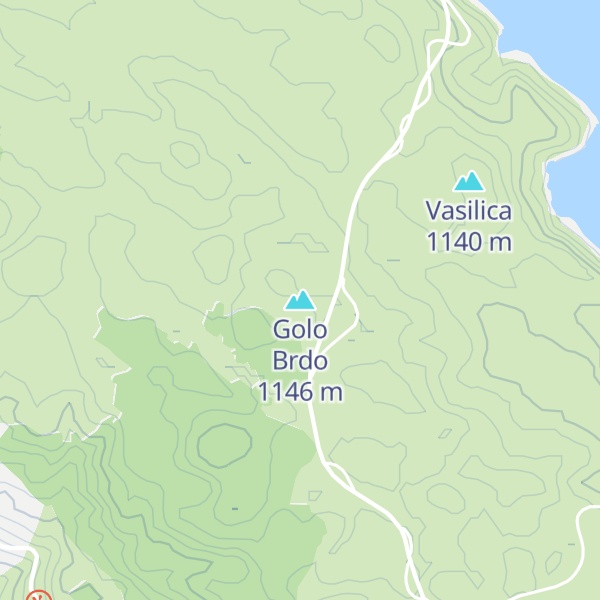 Map of Golo Brdo