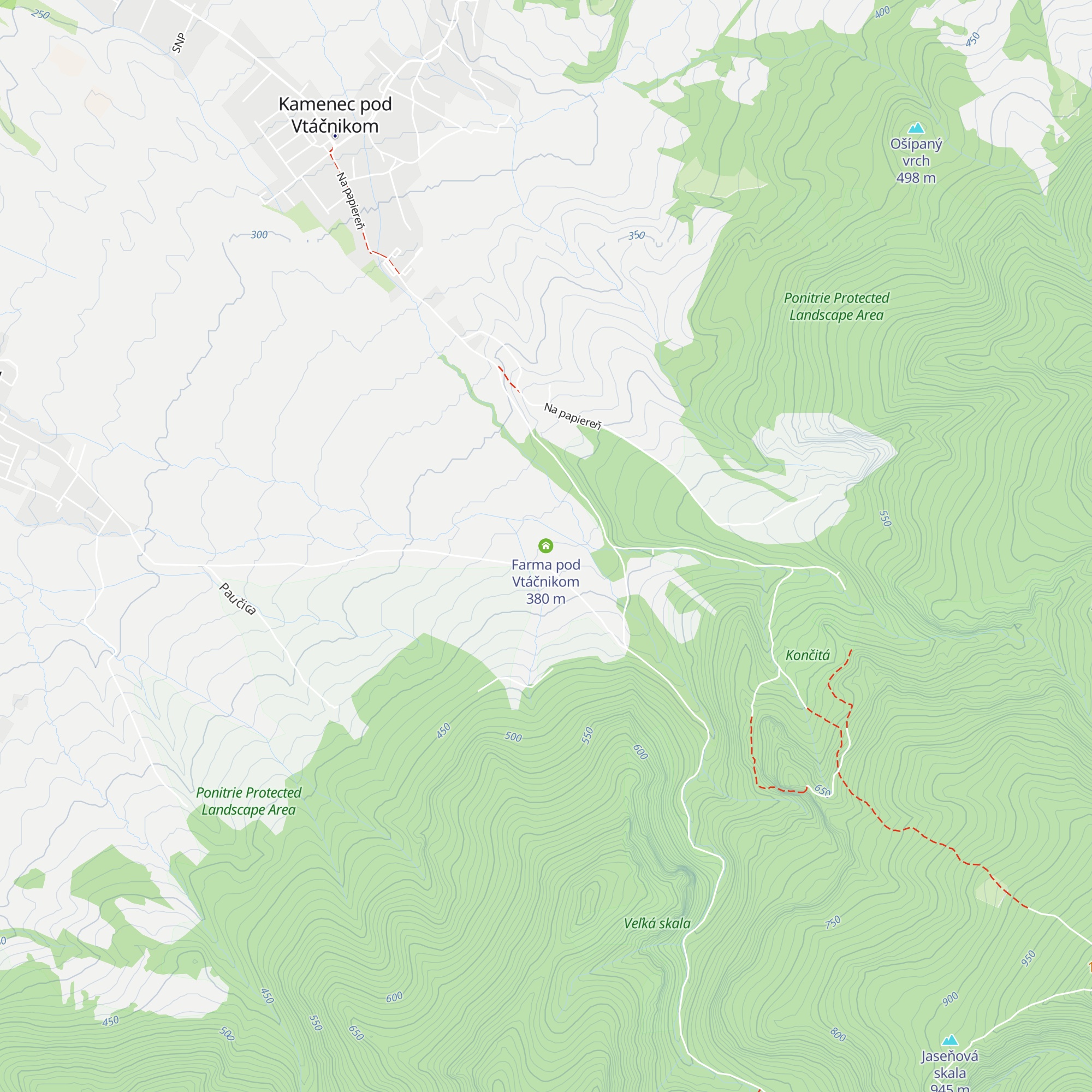 Farma pod Vtáčnikom map