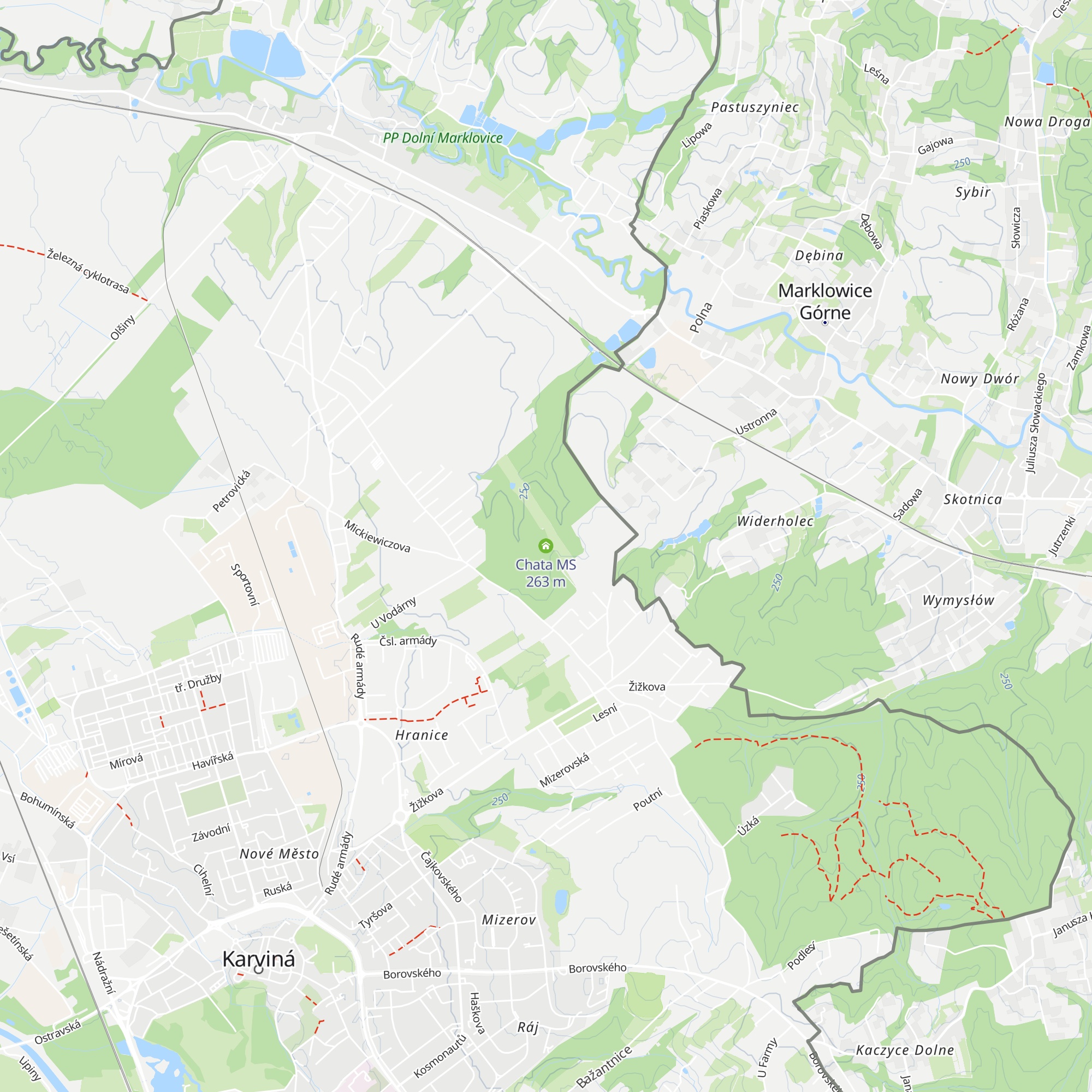 Chata MS map