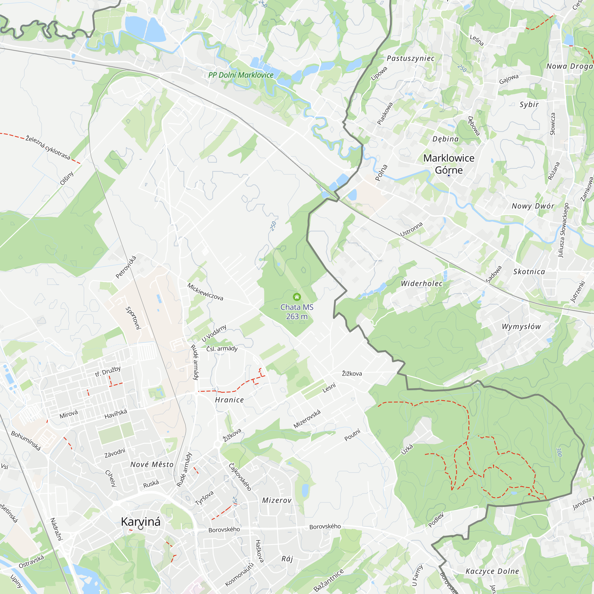 Chata MS map