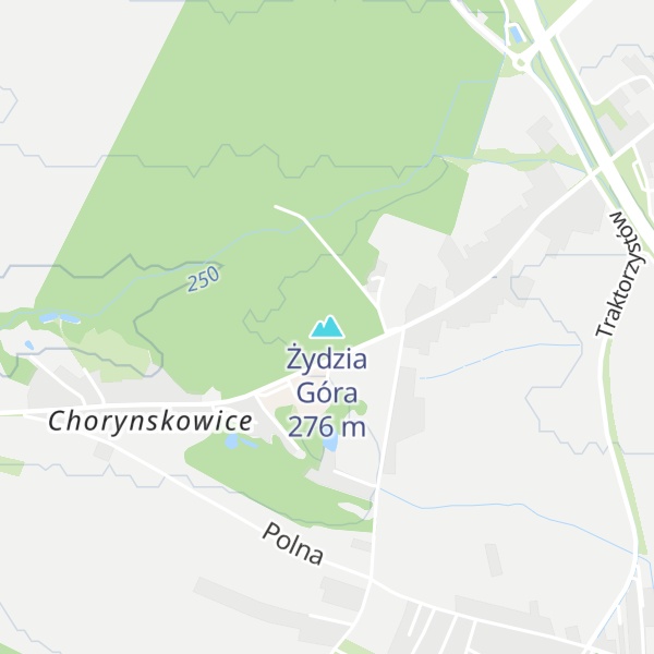 Map of Żydzia Góra