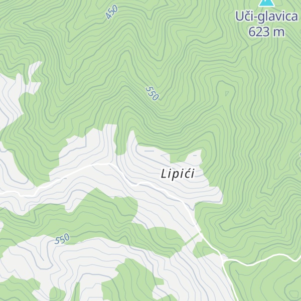 Map of Planinski dom Lipići