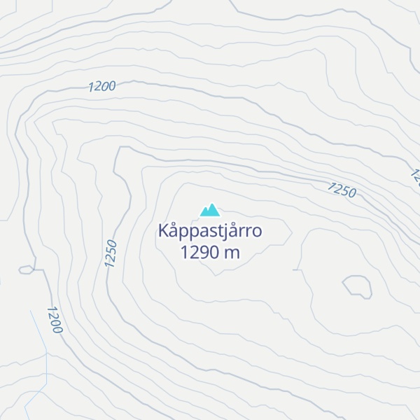 Map of Kåppastjårro