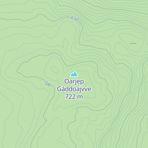 Map of Oarjep Gáddoajvve