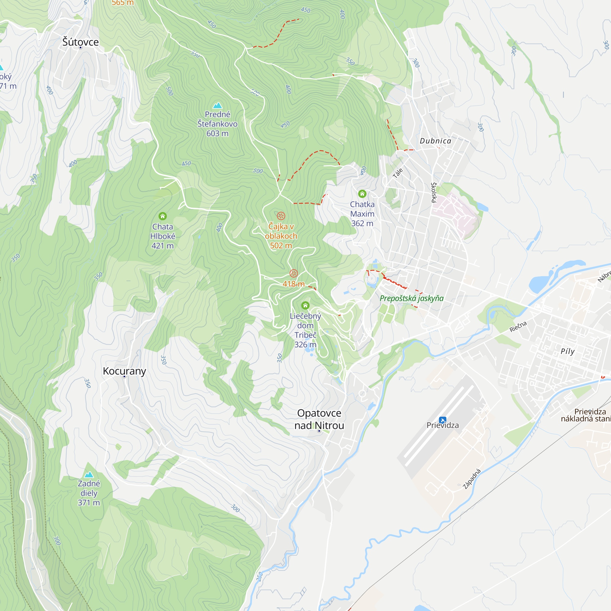 Liečebný dom Tribeč map