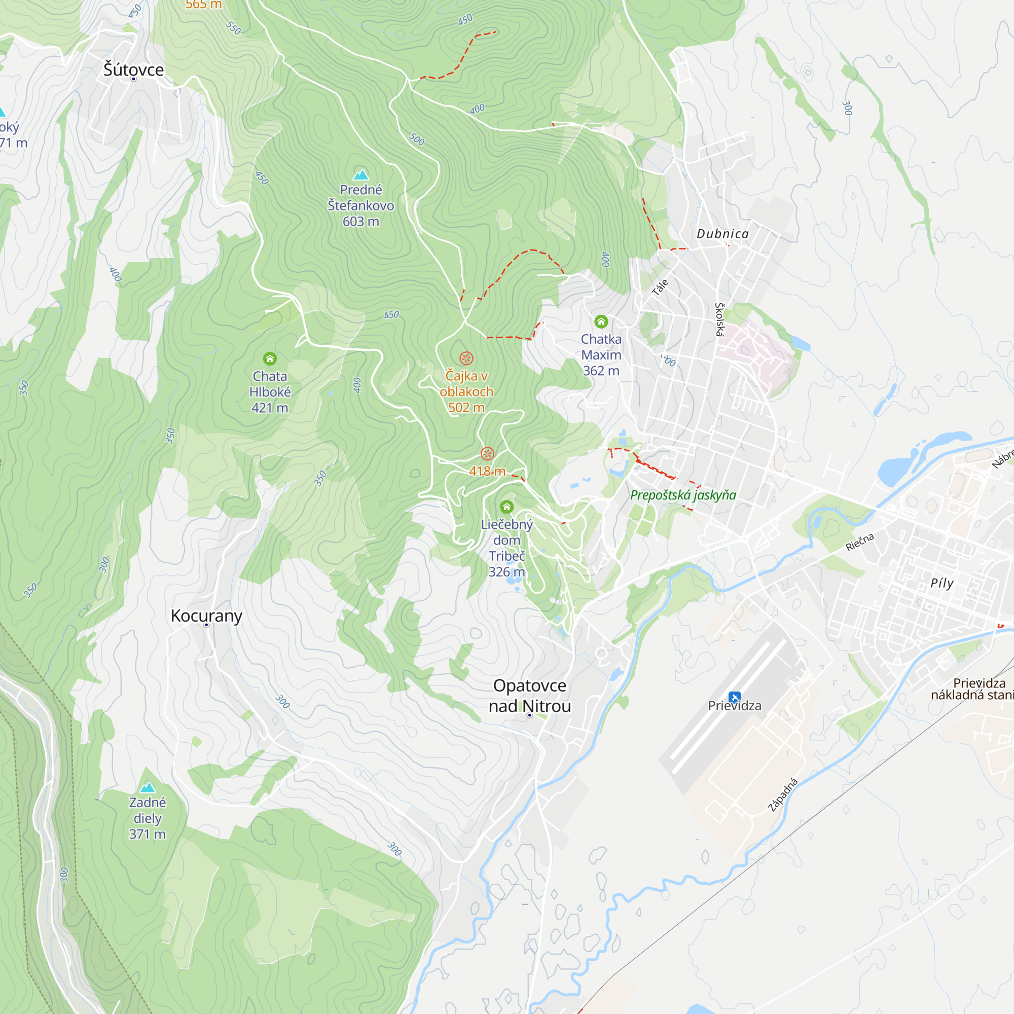 Liečebný dom Tribeč map