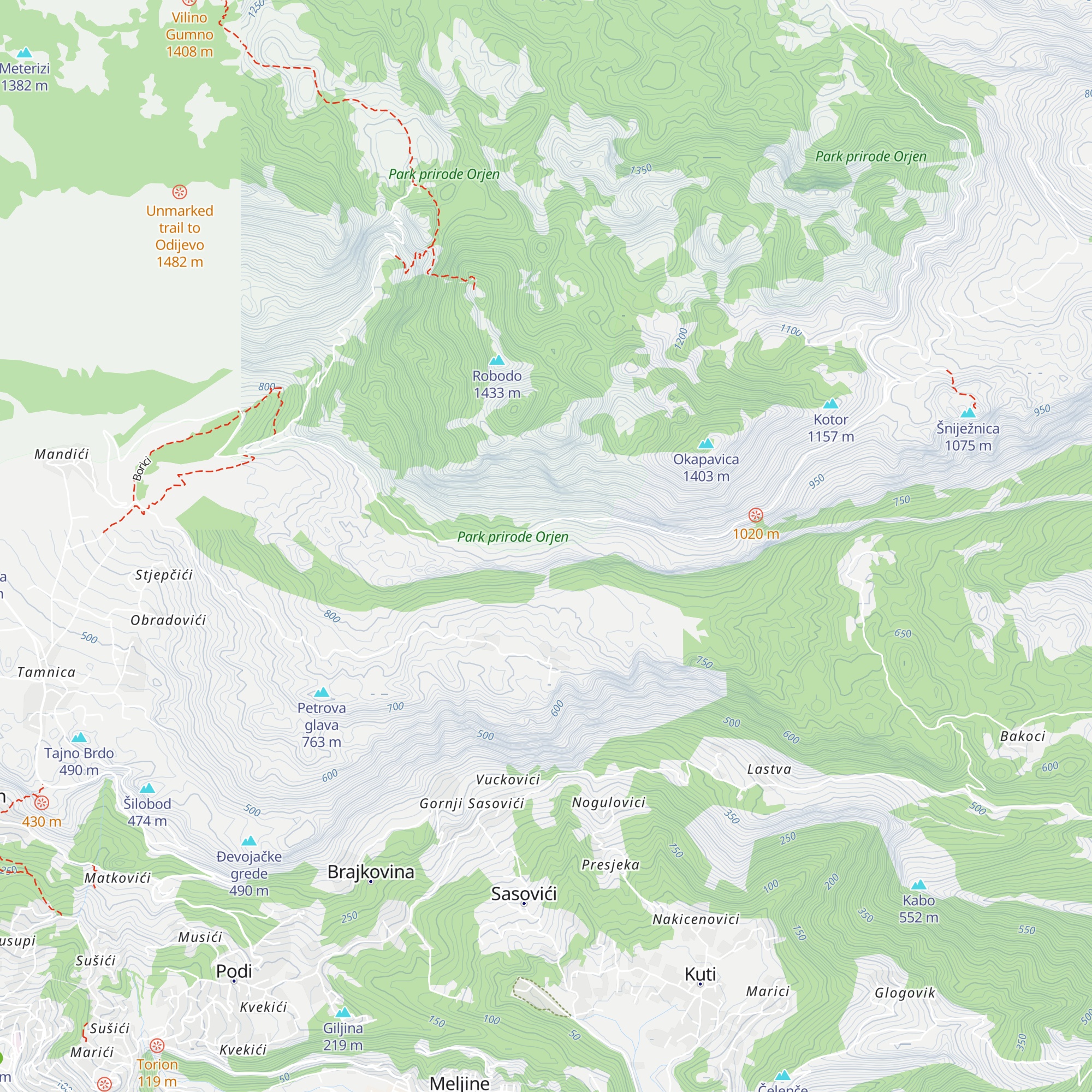 Planinarski dom map