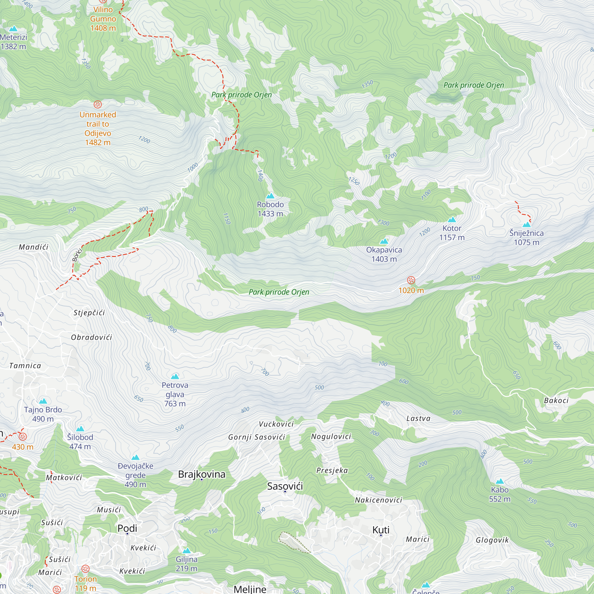 Planinarski dom map