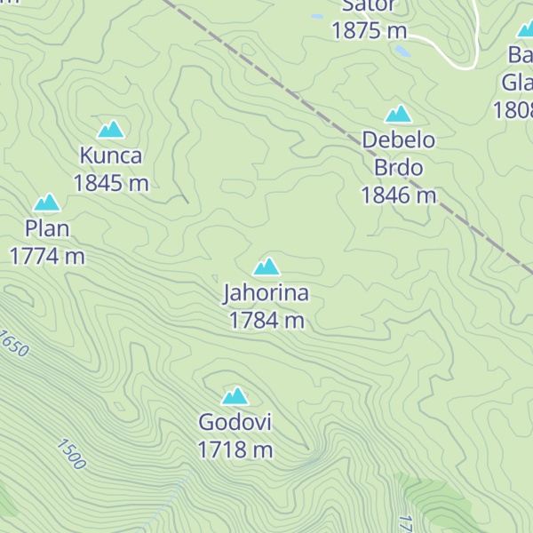Map of Jahorina