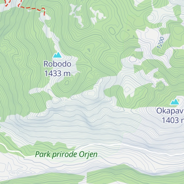 Map of Radoštak