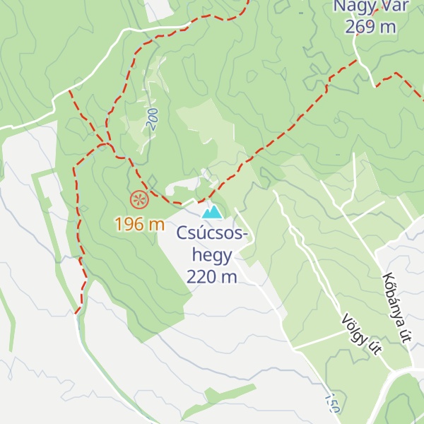 Map of Csúcsos-hegy