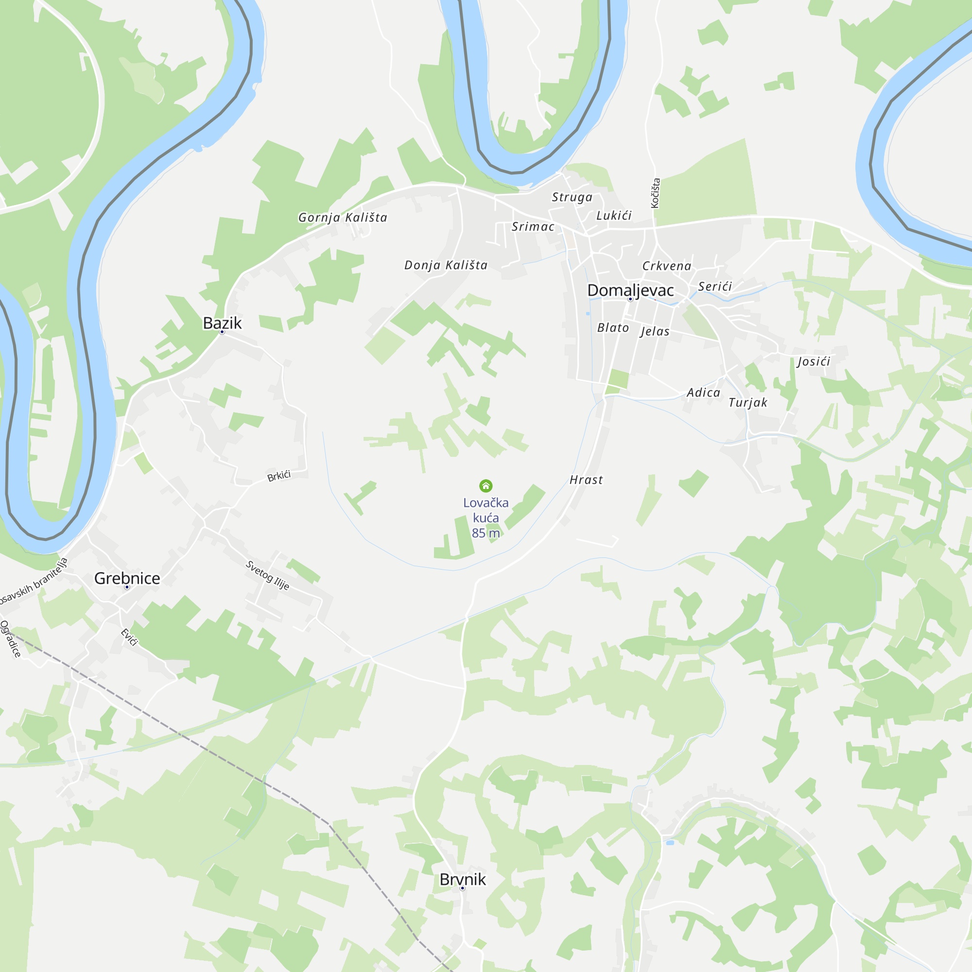 Lovačka kuća map