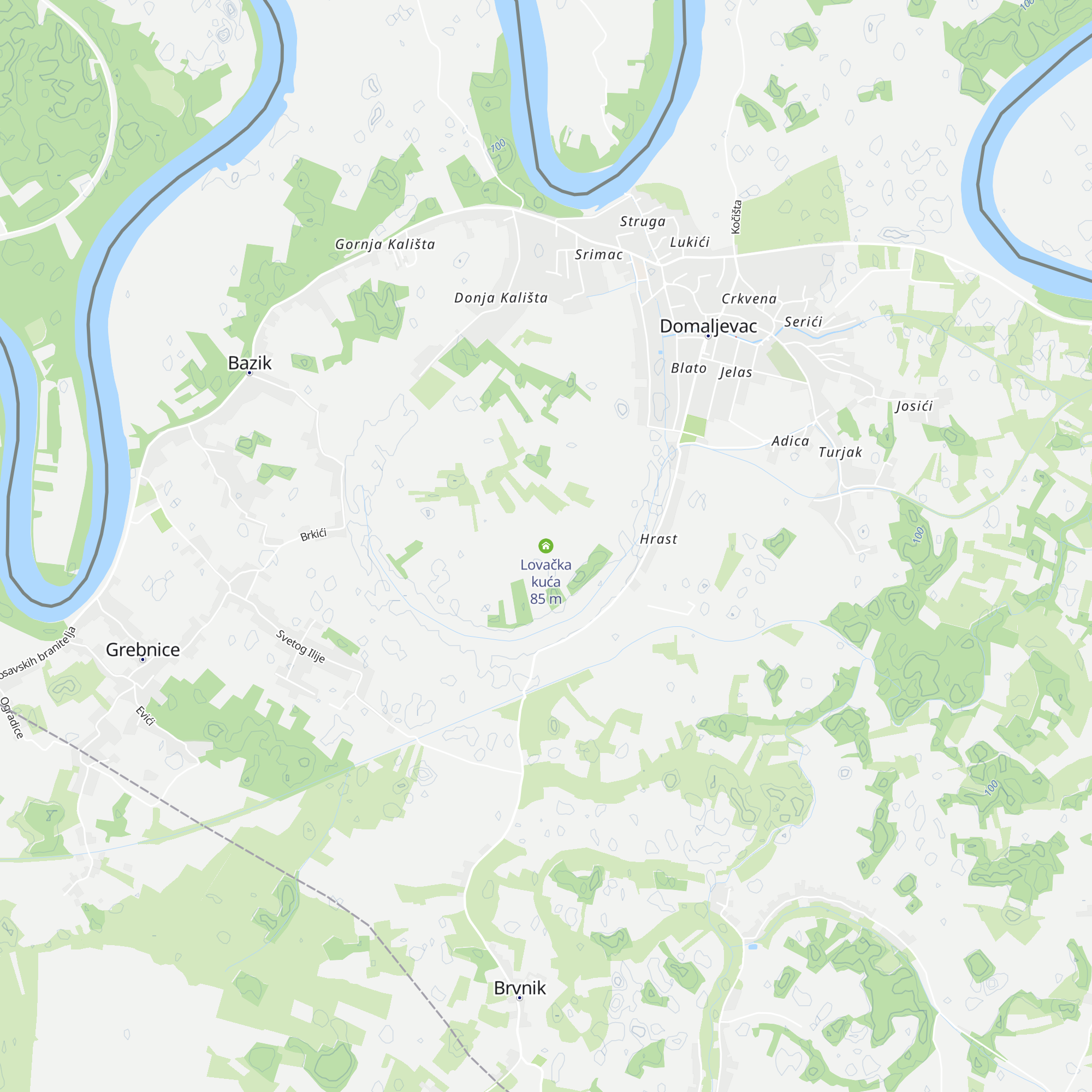 Lovačka kuća map