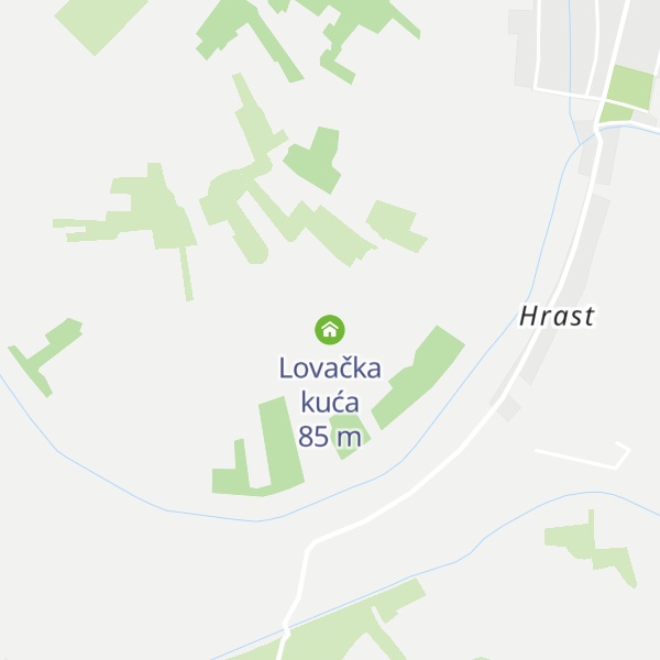 Map of Lovačka kuća