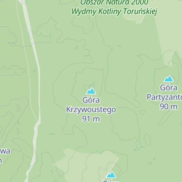 Map of Góra Krzywoustego
