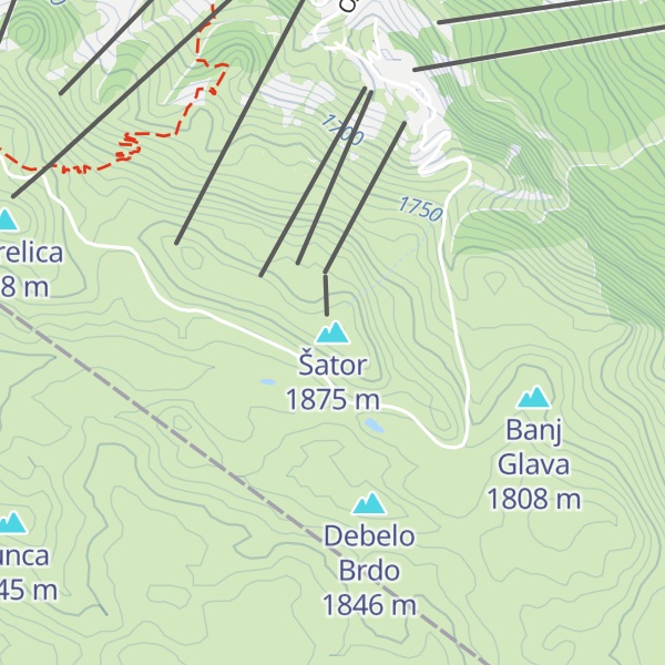 Map of Šator