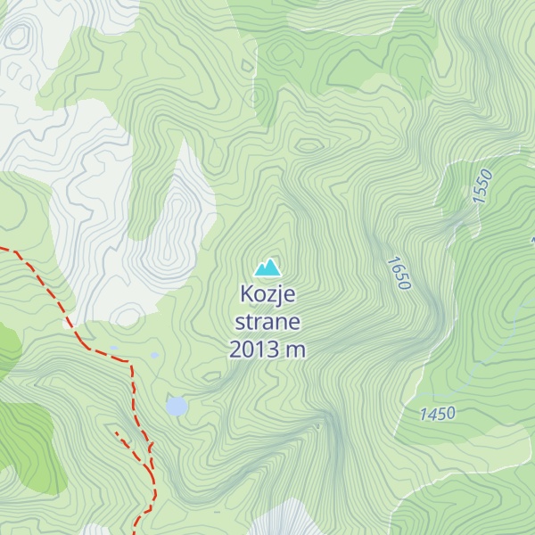 Map of Kozje strane