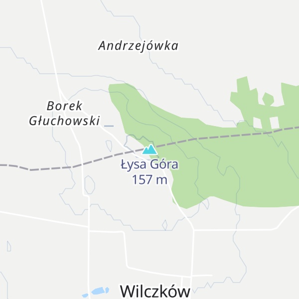 Map of Łysa Góra