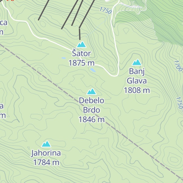 Map of Debelo Brdo