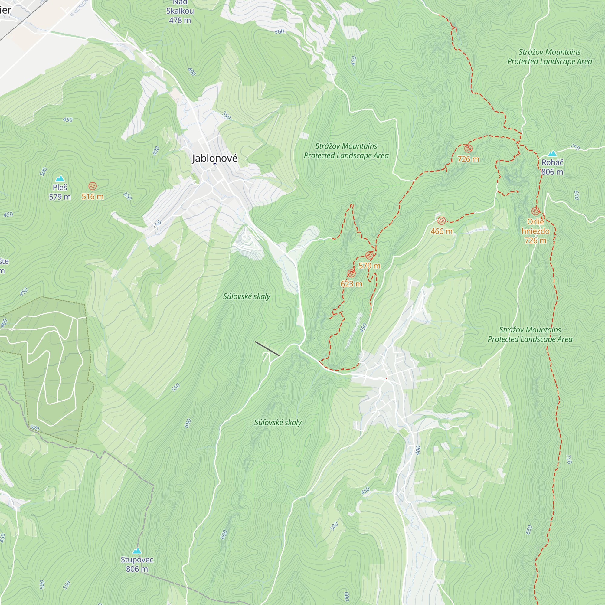 Penzión Súľov map