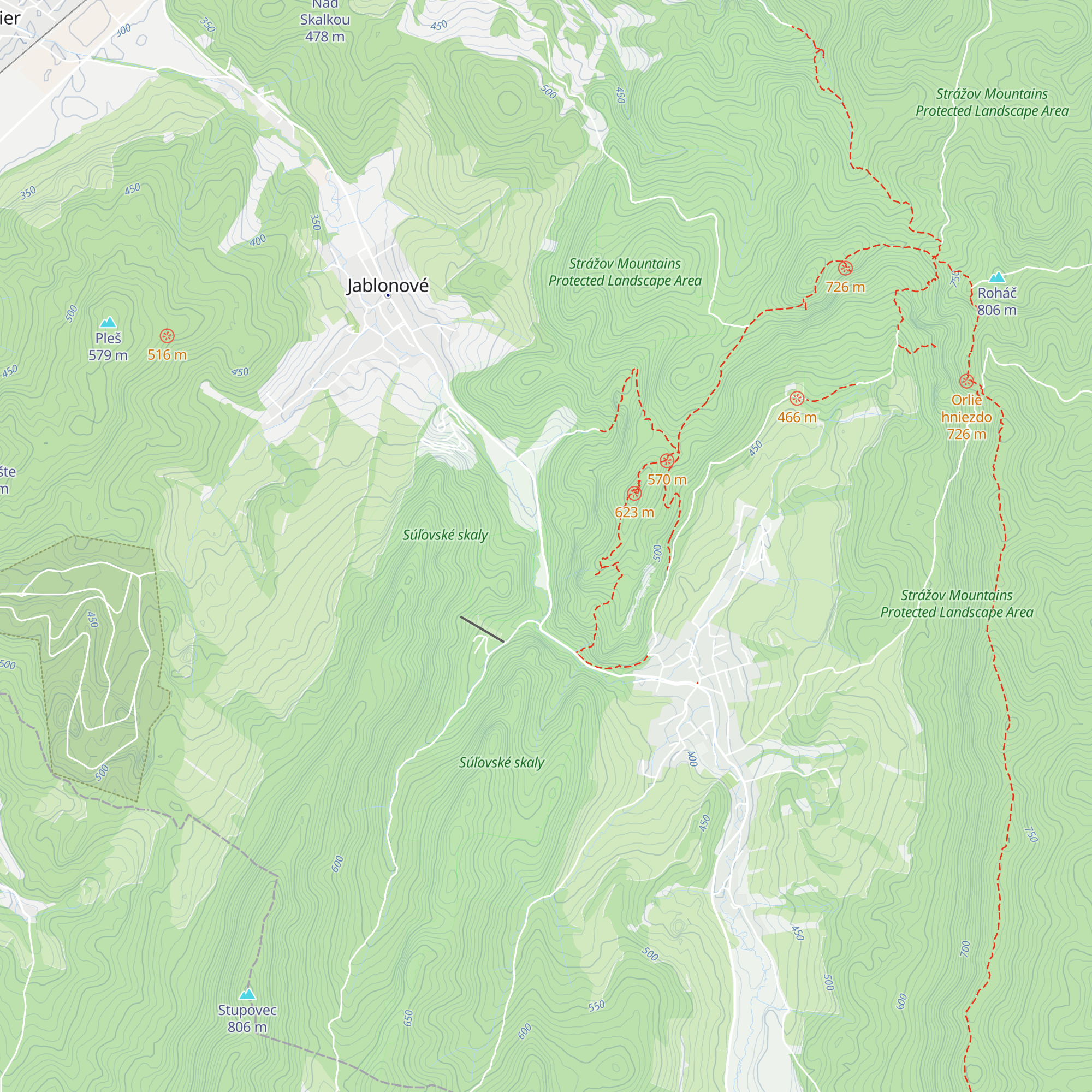 Penzión Súľov map
