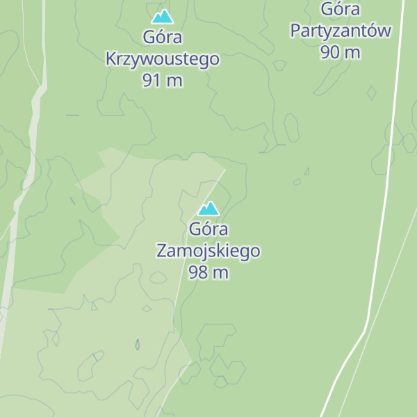 Map of Góra Zamojskiego