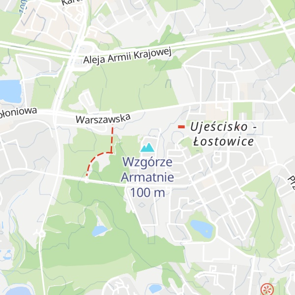 Map of Wzgórze Armatnie