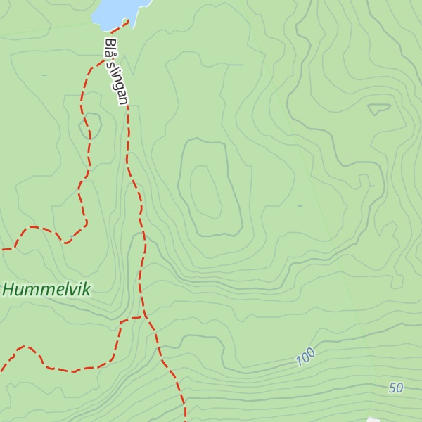 Map of Vårdkallsberget