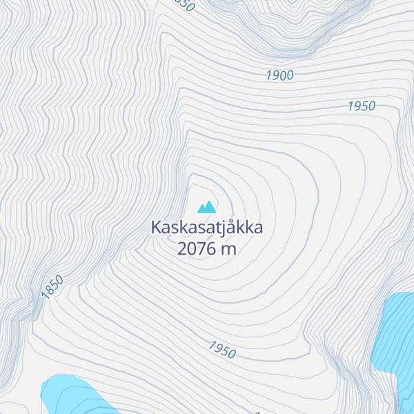 Map of Kaskasatjåkka