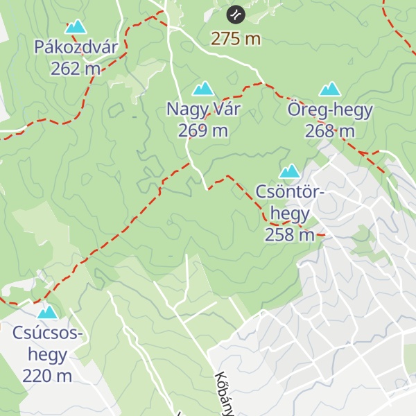 Map of Gádé-hegy