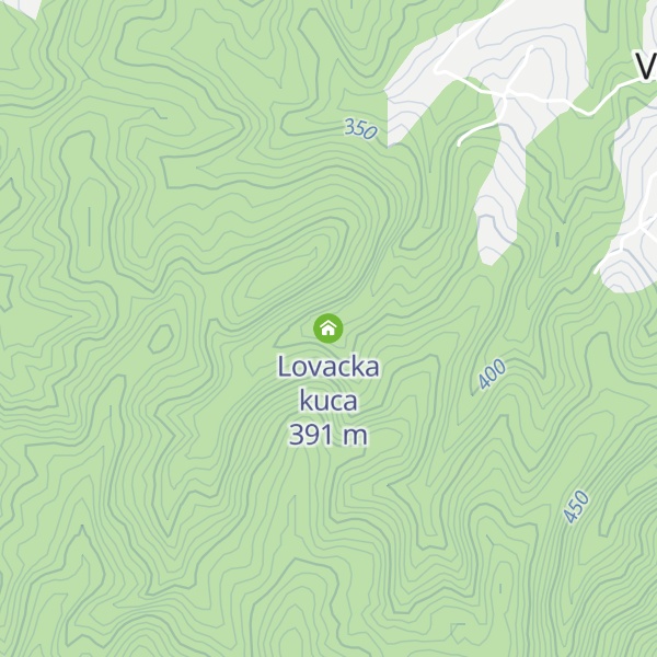 Map of Lovacka kuca