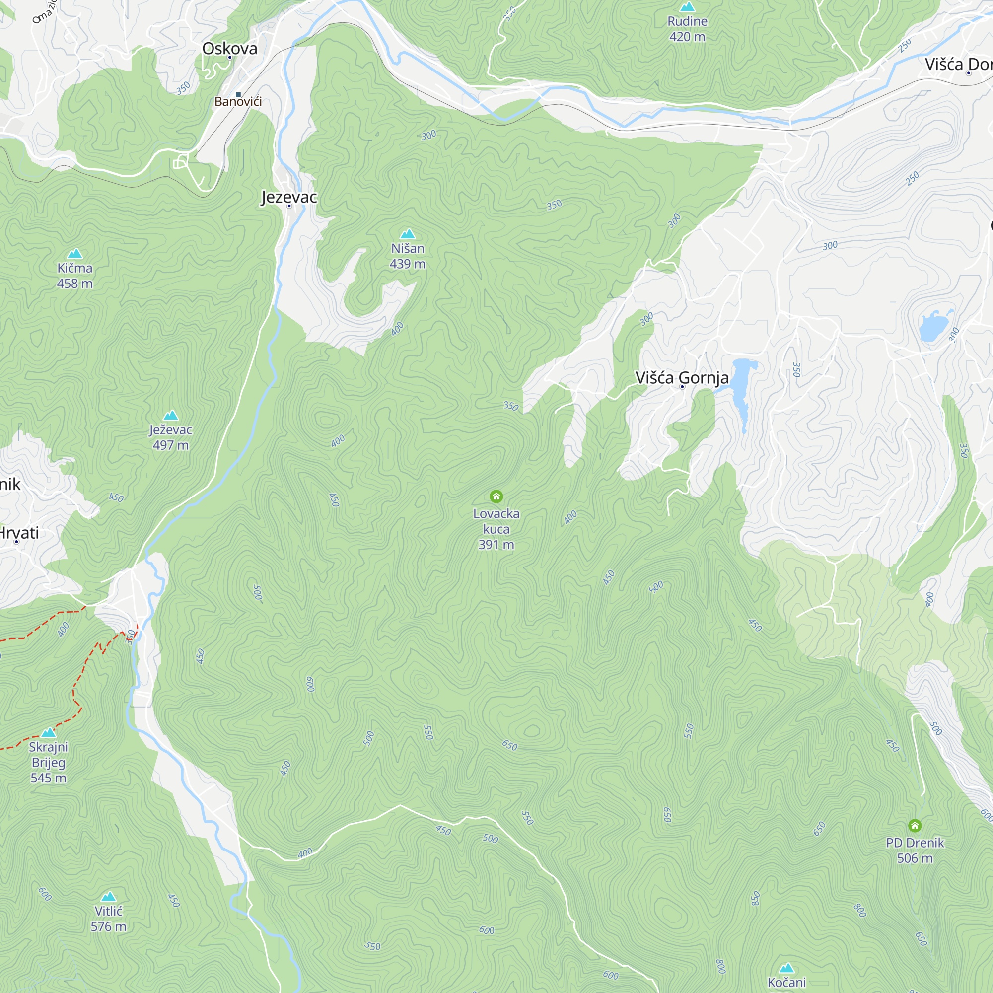 Lovacka kuca map