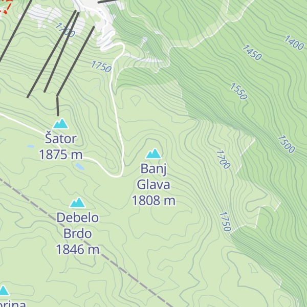 Map of Banj Glava