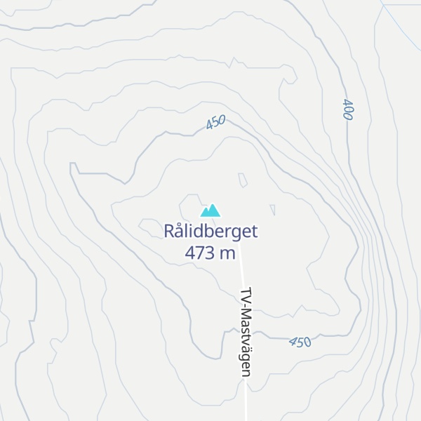Map of Rålidberget