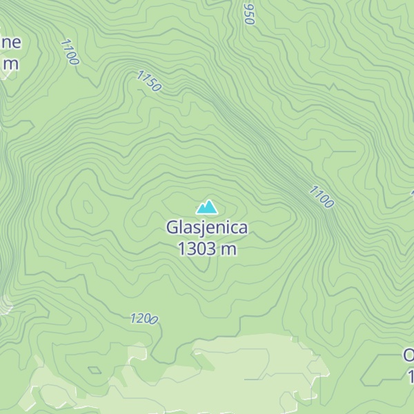 Map of Glasjenica