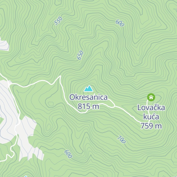Map of Okresanica