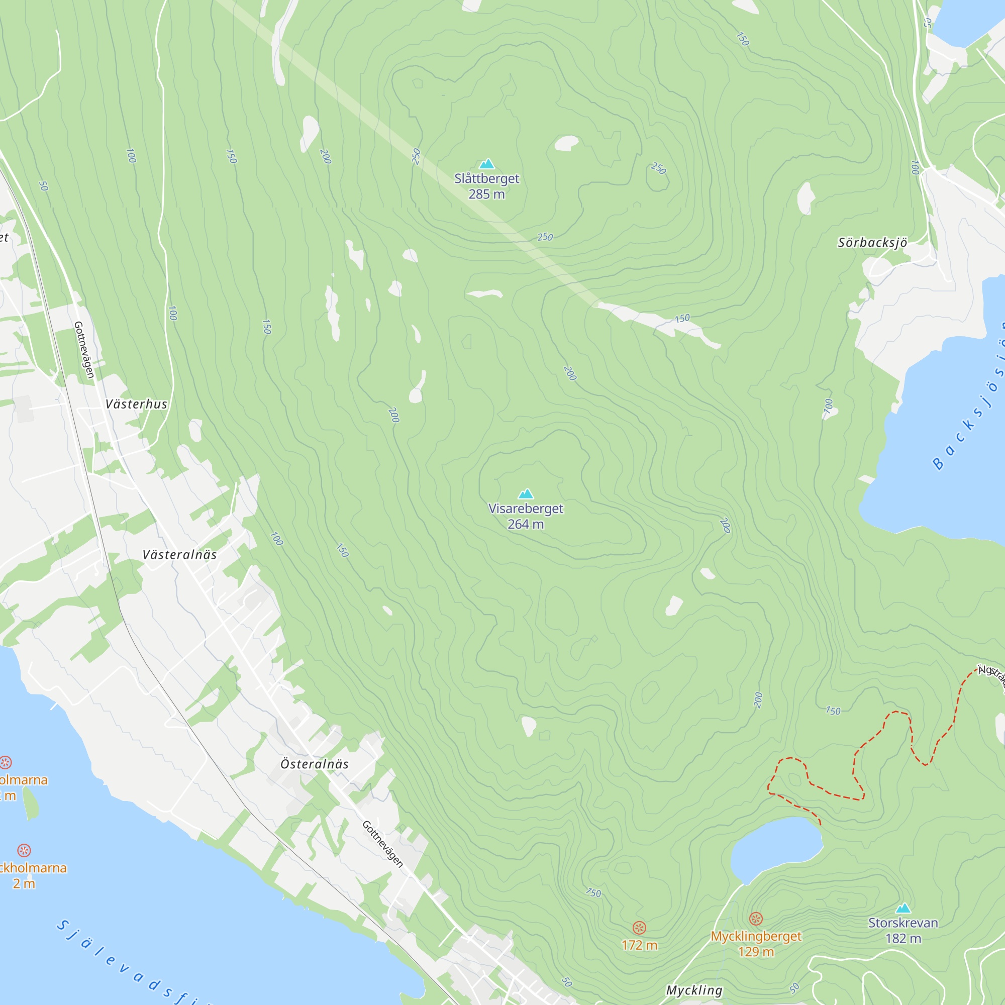 Milleniumstugan map