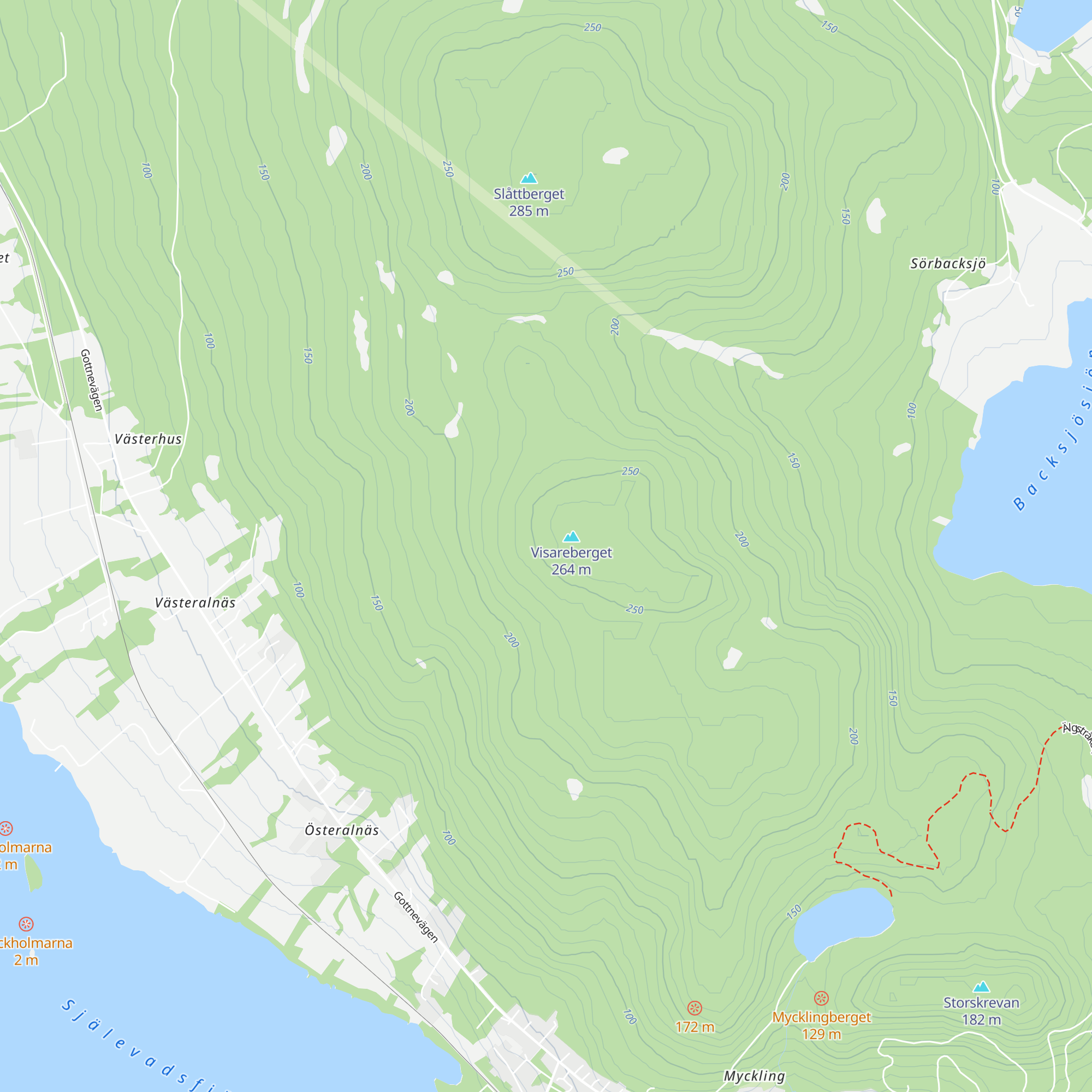 Milleniumstugan map
