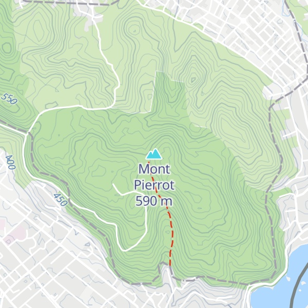 Map of Mont Pierrot